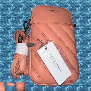 David Jones Peach Crossbody Bag